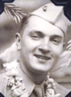 Portrait of Leon Padell World War II Marine